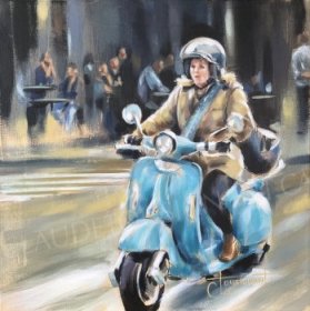 Bleu pétrole (18” x 18” / 46 x 46 cm)