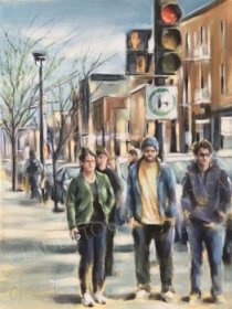 Arrêt court (24” x 18” / 61 x 46 cm)