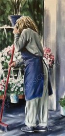 À fleurs de pots (30” x 15” / 76 x 38 cm)