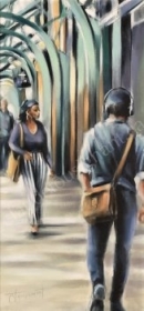 Sur la Plaza (30” x 15” / 76 x 38 cm)