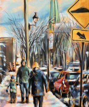 Lui montrer le chemin (24” x 20” / 61 x 51 cm)