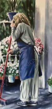 À fleurs de pots (30” x 15” / 76 x 38 cm)