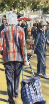 Comme sur des roulettes (30” x 15” / 76 x 38 cm)