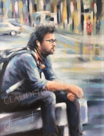 L’étudiant (18" x 14" / 46 x 36 cm)