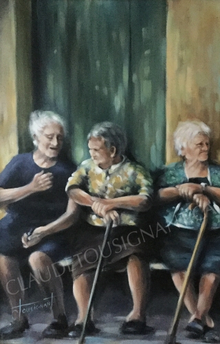 Secret de village (30'' x 20'' / 76 x 51 cm)