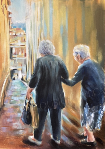 Un pas de deux (28” x 20” / 71 x 51 cm)