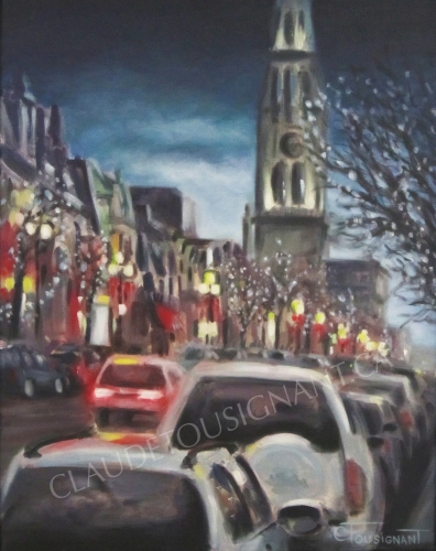rue St-Denis, Montréal (18" x 14" / 46 x 36 cm)