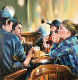 Deux blondes, une rousse (18’’ x 18’’ / 46 x 46 cm)