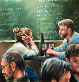 L’absente (24”x 24” / 61 x 61 cm)