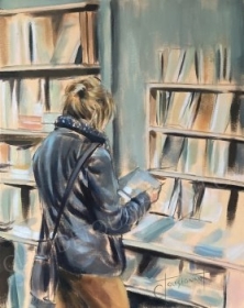 La bouquineuse (20” x 16” / 51 x 41 x cm)