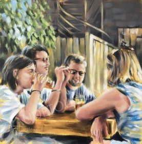 La récréation (20” x 20” / 41 x 41 cm)