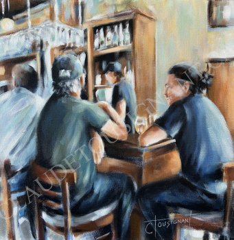 De joyeux lurons (20” x 20” / 51 x 51 cm)