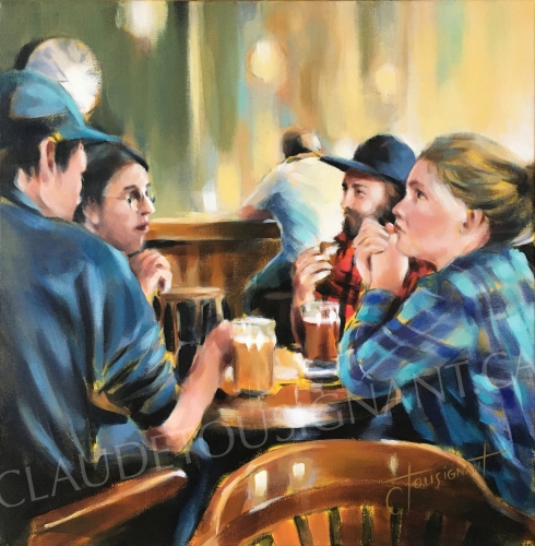 Deux blondes, une rousse (18’’ x 18’’ / 46 x 46 cm)