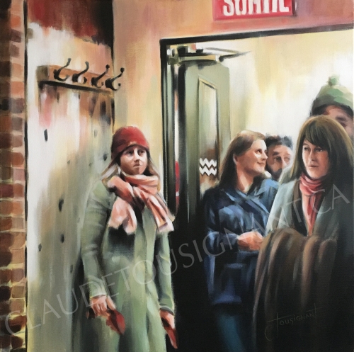 Sortie de filles (24” x 24” / 61 x 61 cm)