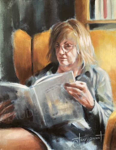 Ma liseuse (18” x 14” / 46 x 36 cm)