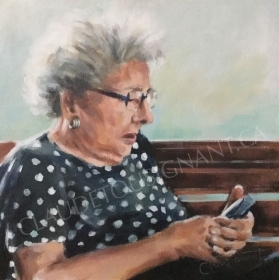 Grand-mère 2.0 (18’’ x 18’’ / 46 x 46 cm)