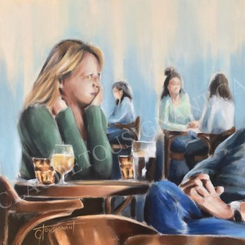 Un regard en coin (24”x 24” / 61 x 61 cm)