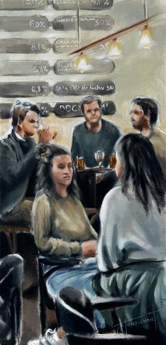 Être à l'écoute (30’’ x 15’’ / 76 x 38 cm)