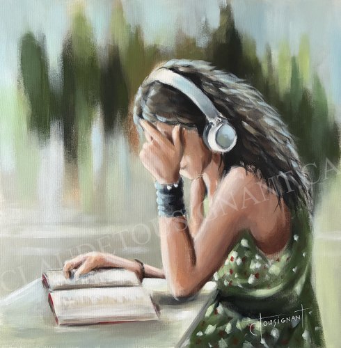Livre-audio (24” x 24” / 61 x 61 cm)
