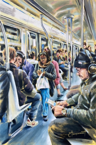 Réseau souterrain (30"x 20" / 76 x 51 cm)