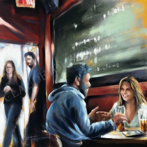 Une invitée surprise (24” x 24” / 61 x 61 cm)