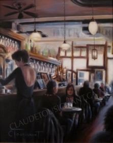 Conversation au café