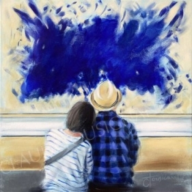 Éclat de bleu, hommage à Klein (vendue)